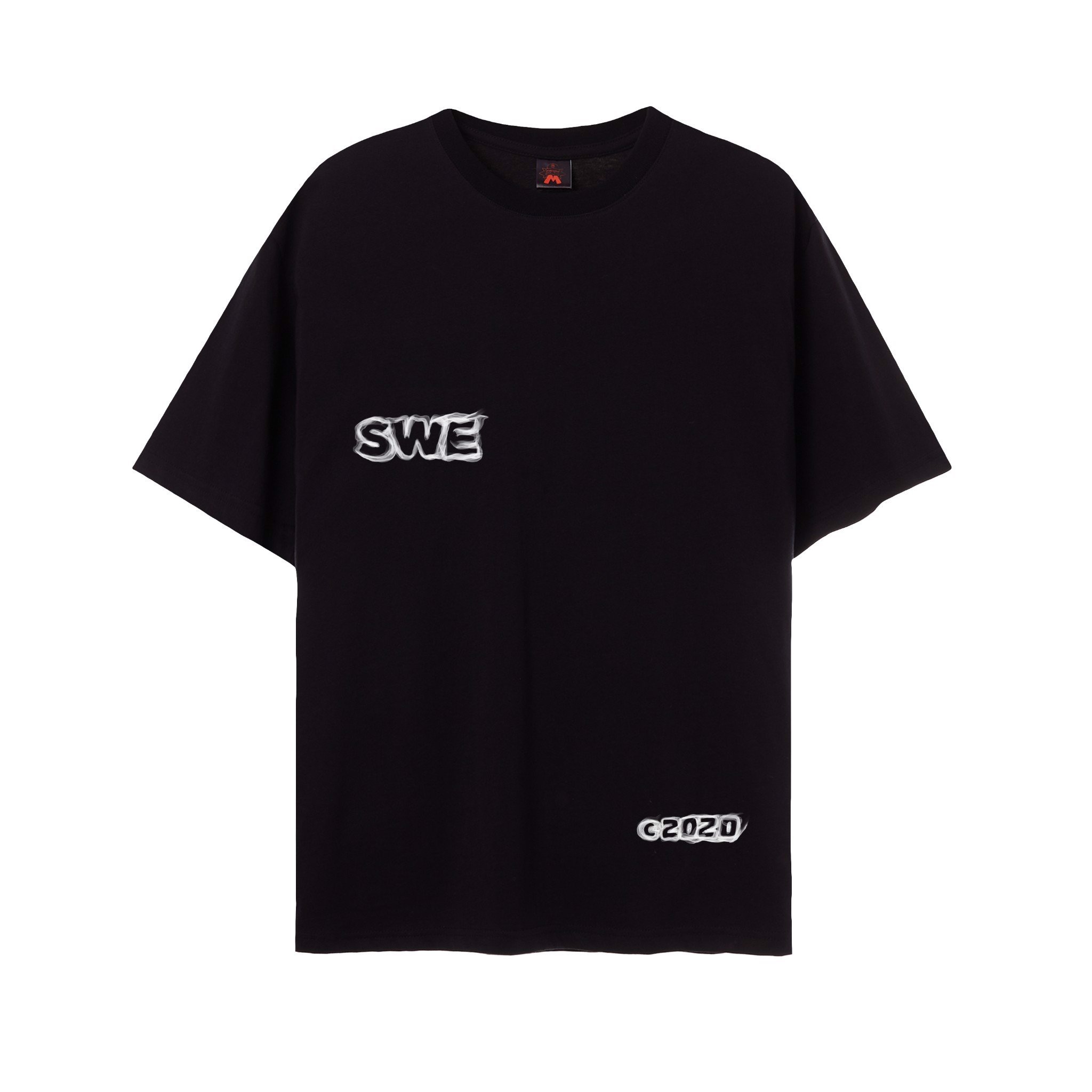 Áo thun nữ SWE CUBE SMOKE TEE - Black 100% cotton chính hãng
