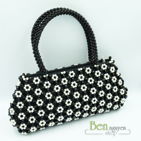 TÚI XÁCH HẠT CƯỜM (HANDMADE) BEN01 MÀU ĐEN