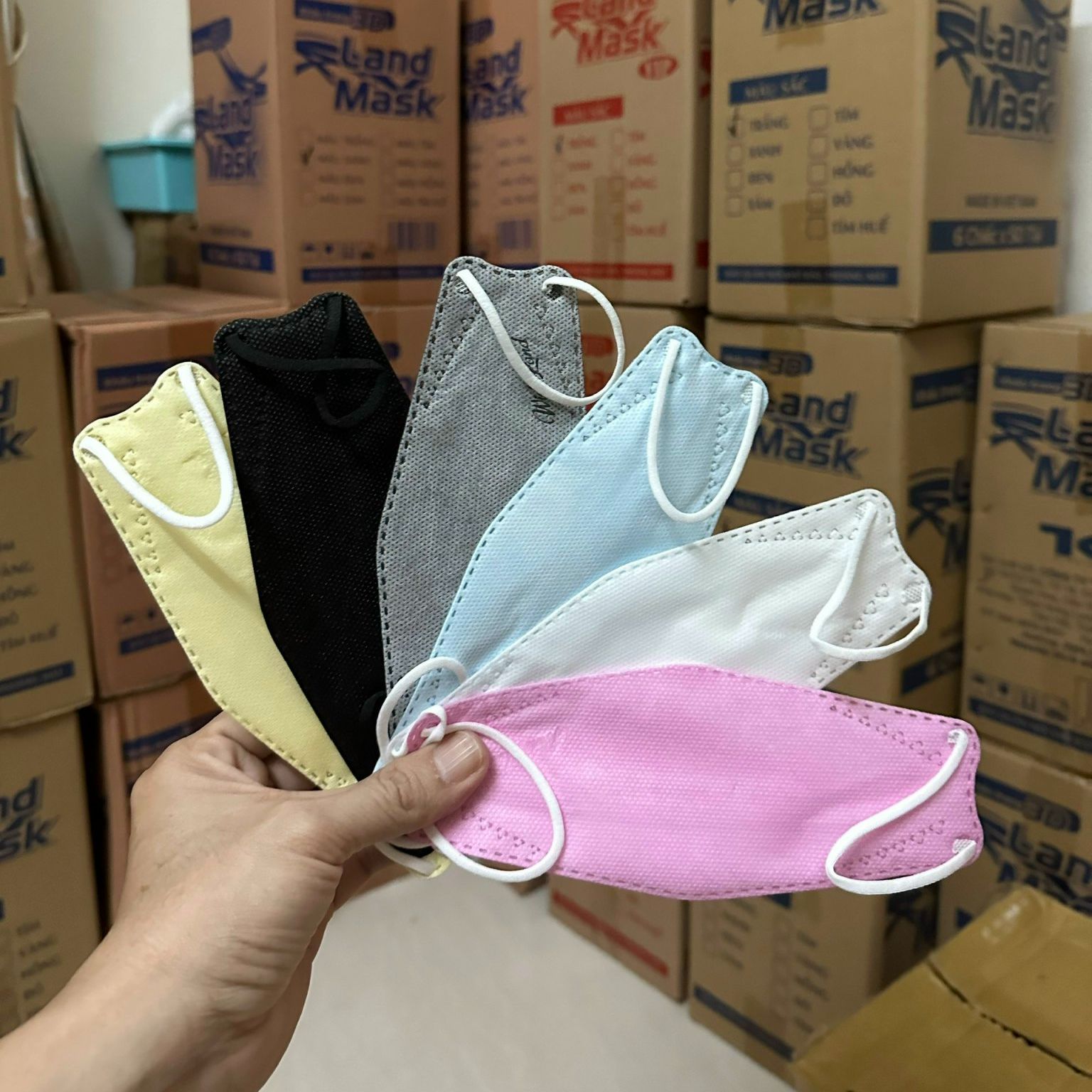 Combo 36 chiếc-6 túi khẩu trang y tế 3d Land mask cho trẻ dưới 12 tuổi túi 6 chiếc