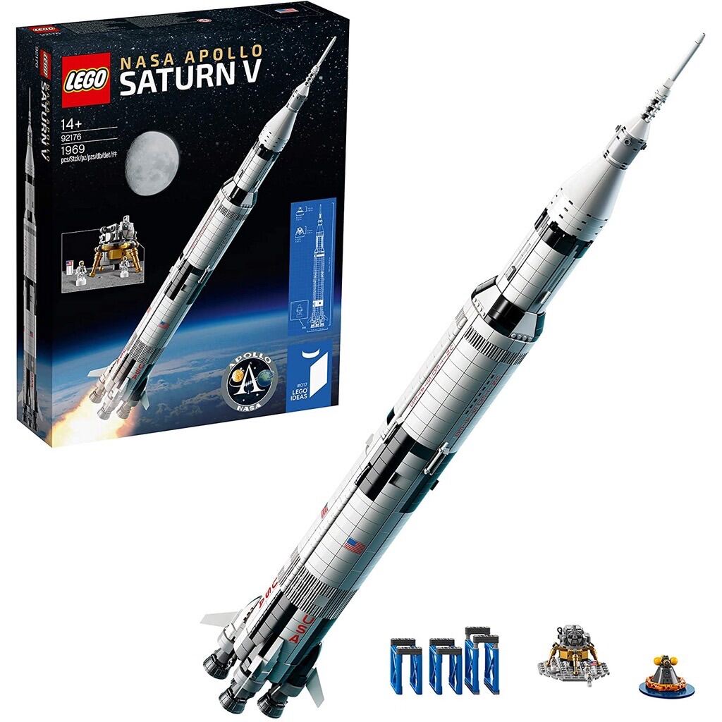 Đồ chơi lắp ráp lego idea lego nasa apollo plan saturn v 92176-gồm 1969 chi tiết