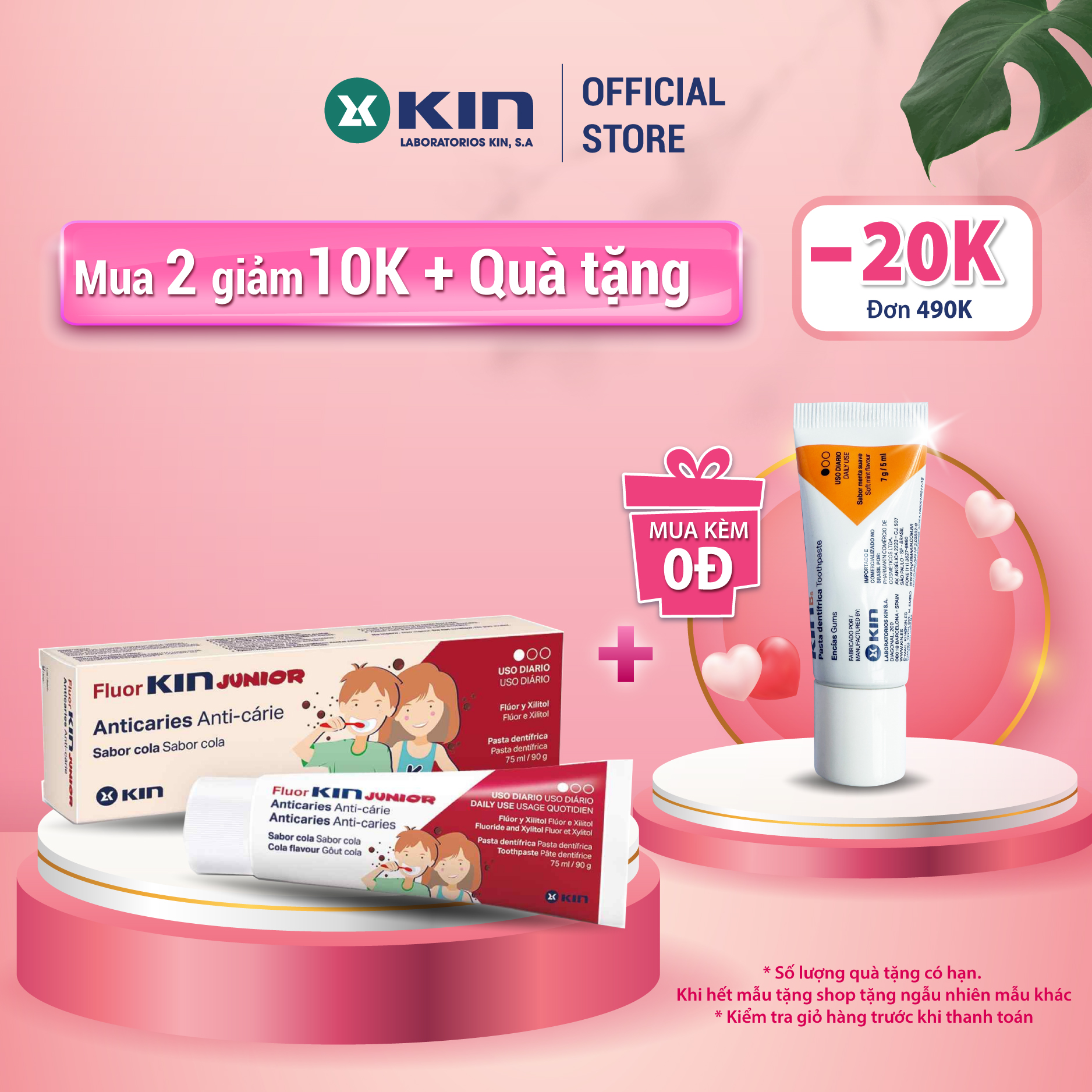 Kem đánh răng Fluorkin Junior chăm sóc răng miệng cho trẻ từ 6-12 tuổi