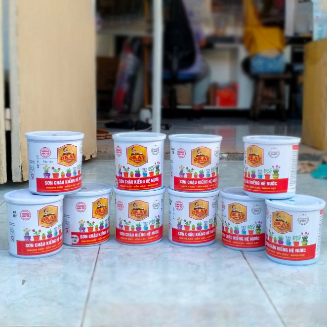 Sơn chậu kiểng chuyên dụng okay paint 5kg