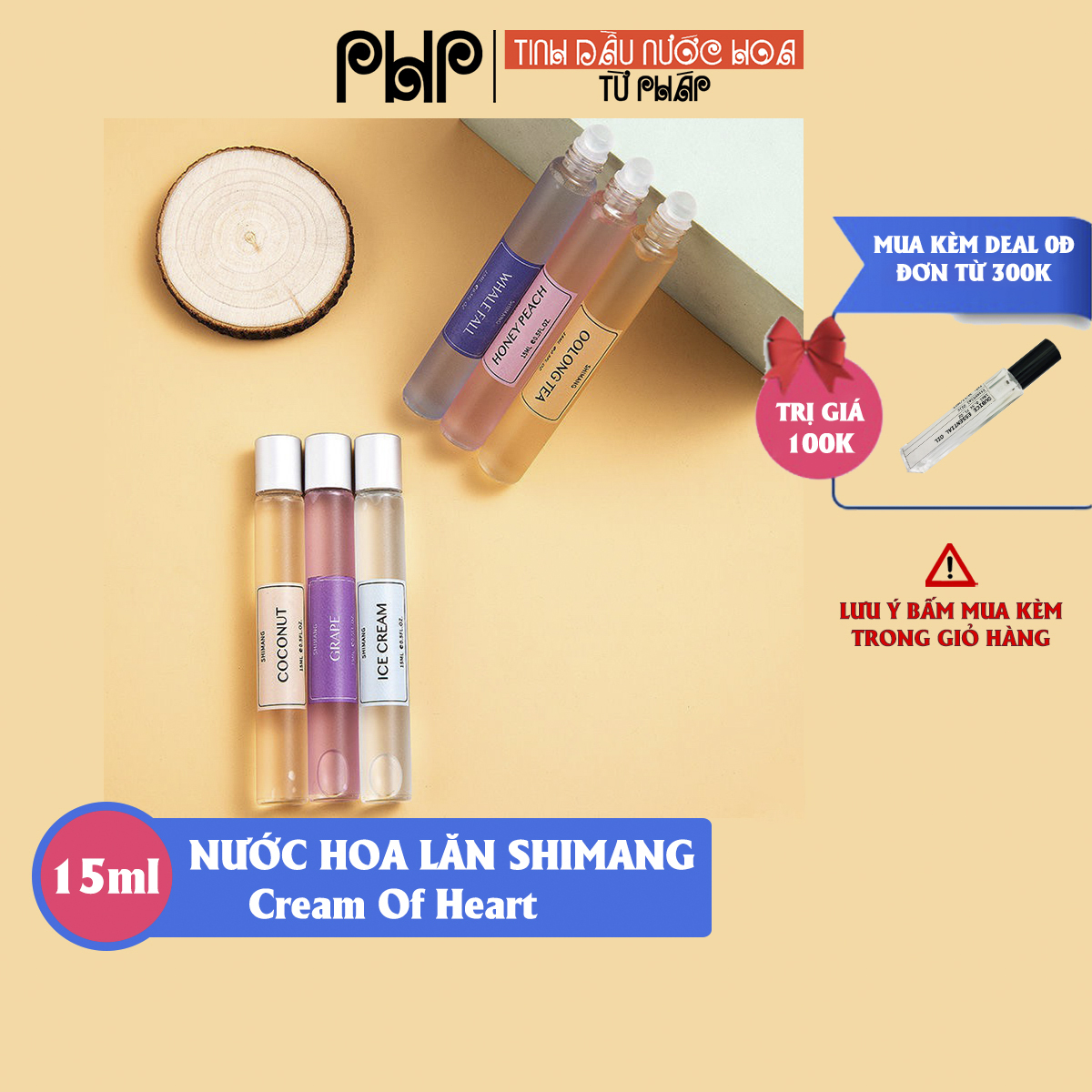 [TPHCM] Nước Hoa Nam Nữ Dạng Lăn Shimang 15ML Dream Siêu Dễ Thương