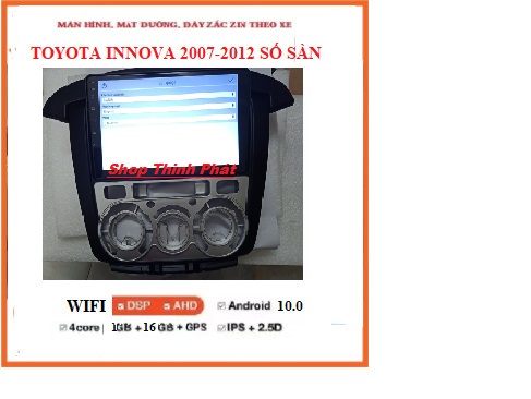 [TẶNG PM VIETMAP S2]COMBO Màn hình Dvd Android O LED C2 kèm mặt dưỡng giắc zin cho xe  Innova 2007–2012 ĐIỀU HÒA CƠ.Màn dvd androi lắp sim 4G  xem chỉ đường Vietmap,Youtobe ẩn, nhận diện giọng nói, TÍCH HỢP VÔ LĂNG, xem camera oto. dvd