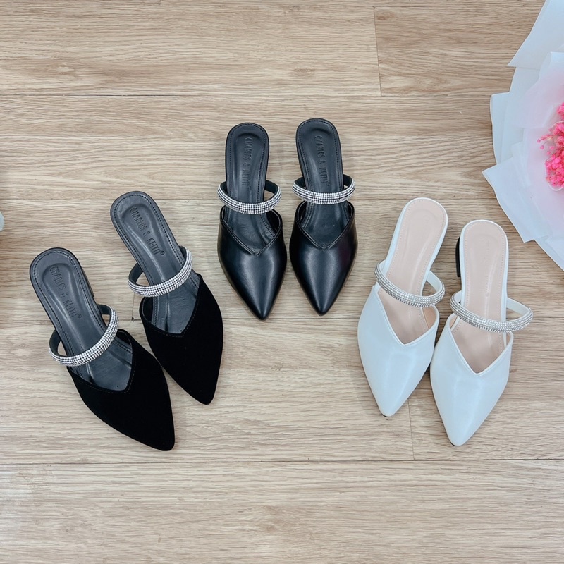 Sục mũi nhọn quai đá to gót 3cm