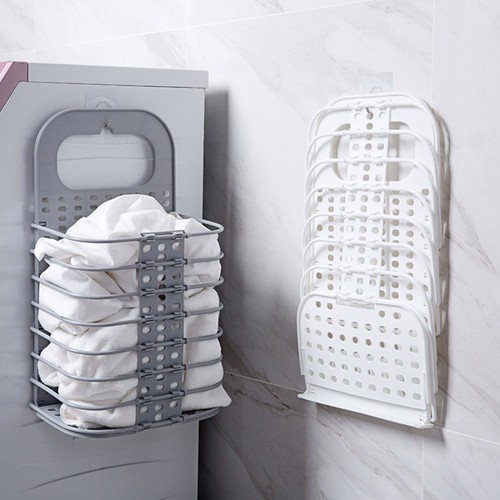 Giỏ đựng đồ, giỏ đựng quần áo đa năng, treo tường thông minh gấp gọn- tiện lợi Việt Nhật