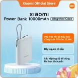 Xiaomi Power Bank 10000mAh (Integrated Cable) Kích thước nhỏ có thể bỏ túi để bạn có thể mang theo