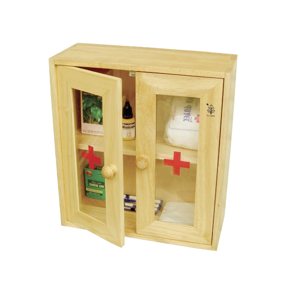 Tủ thuốc y tế cửa mica Gỗ Đức Thành 40241