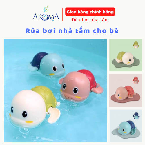 Rùa con tự bơi trong nước tự bơi khi lên cót, giúp bé thích thú khi tắm, Rùa bơi trong nước đáng yêu cho bé tha bồn dễ thương nghĩnh nhựa ABS an toàn cho bé