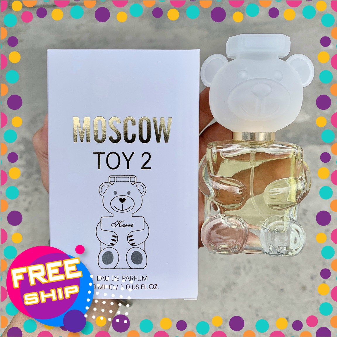 Nước hoa gấu moscow toy 2 karri 30ml nhẹ nhàng , ngọt ngào , nữ tính