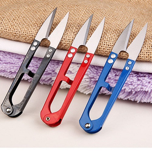 Combo 3 kéo bấm chỉ cán kim loại sơn chống sét lưỡi thép màu siêu bén dài 10,5cm