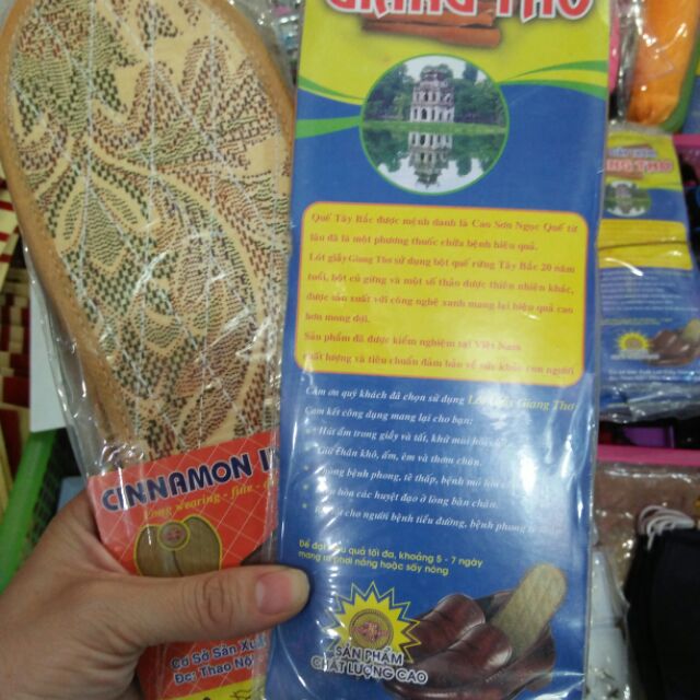 Lót giày quế khử mùi