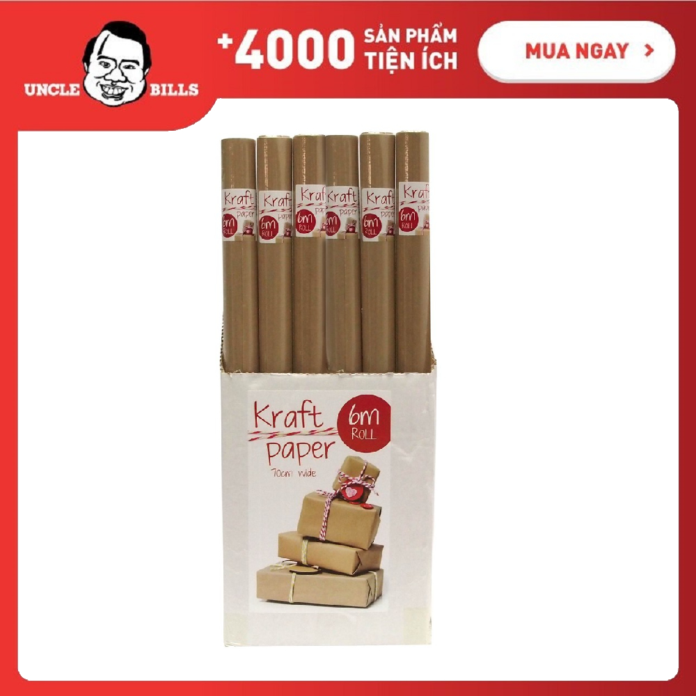 Giấy gói màu nâu ubl sw0126 6m x 70cm