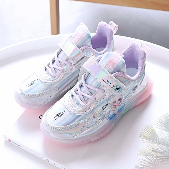 Giày thể thao elsa bé gái size 32-37 siêu mềm sắc màu
