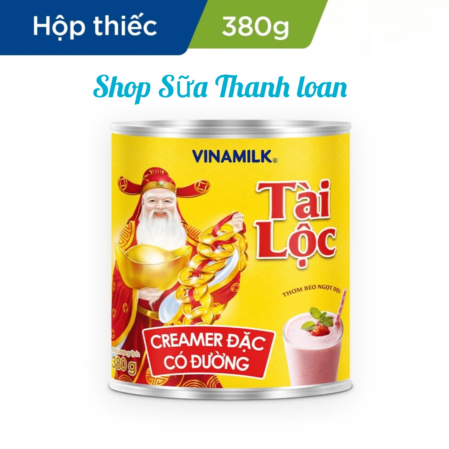 (HSD T3-2025) COMBO 3 LON Sữa Đặc Vinamilk Tài Lộc Lon 380g.