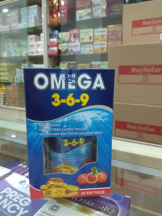 OMEGA 3-6-9 GẤC Viên Uống Giúp Bảo Vệ Tim Mạch-Tăng Cường Thị Lực