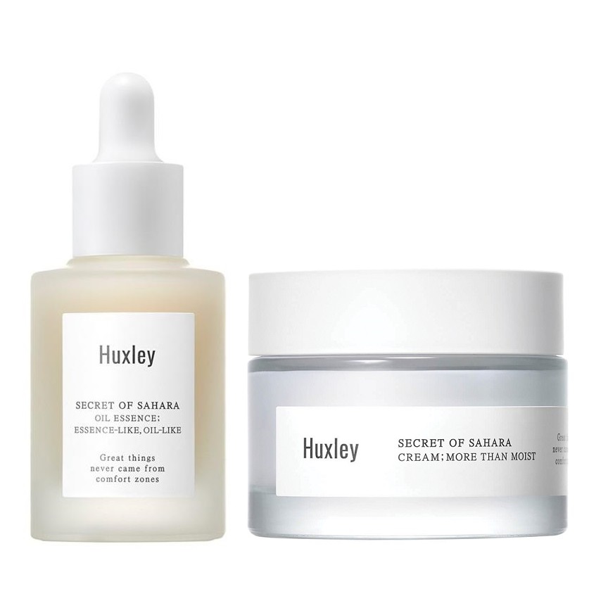 Combo Dưỡng Ẩm, Phục Hồi Da Chiết Xuất Xương Rồng Huxley (SR Oil-Like 30ml + Kem More Than Moist 50ml)