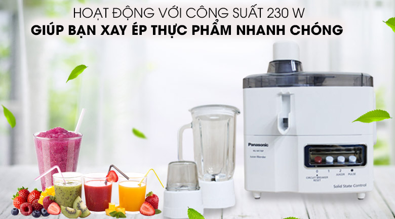 Máy xay ép đa năng panasonic mj-m176p