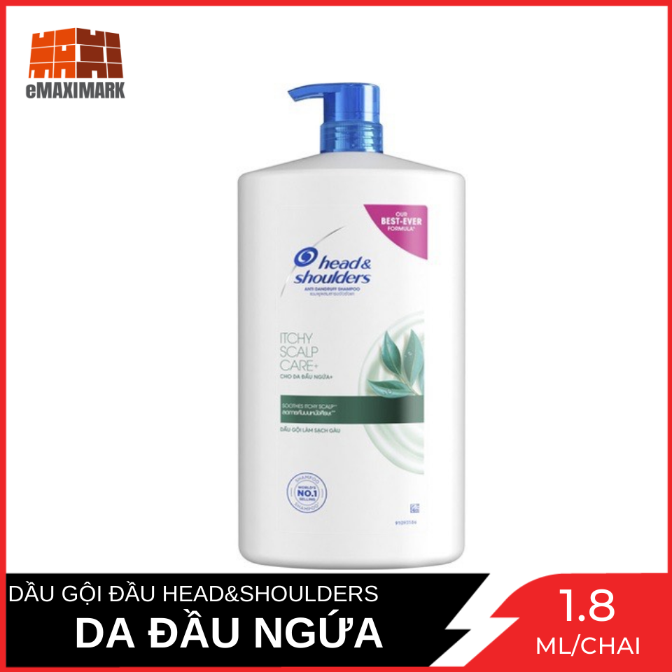 Dầu gội siêu to Head&Shoulders Da đầu ngứa 1800ml