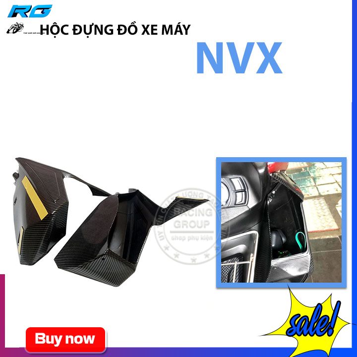 Hộc đựng đồ xe máy nvx màu cacbon