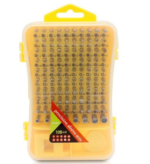 Bộ tua vít đa năng cao cấp sửa chữa điện thoại ,máy ảnh ,máy tính ,vật dụng 108 tua nơ vít 108 in 1
