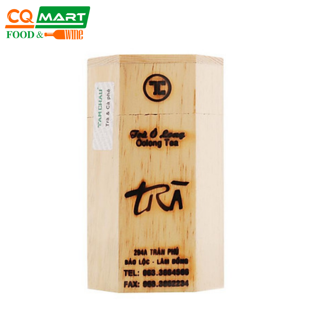 Trà olong tâm châu hộp gỗ 100g