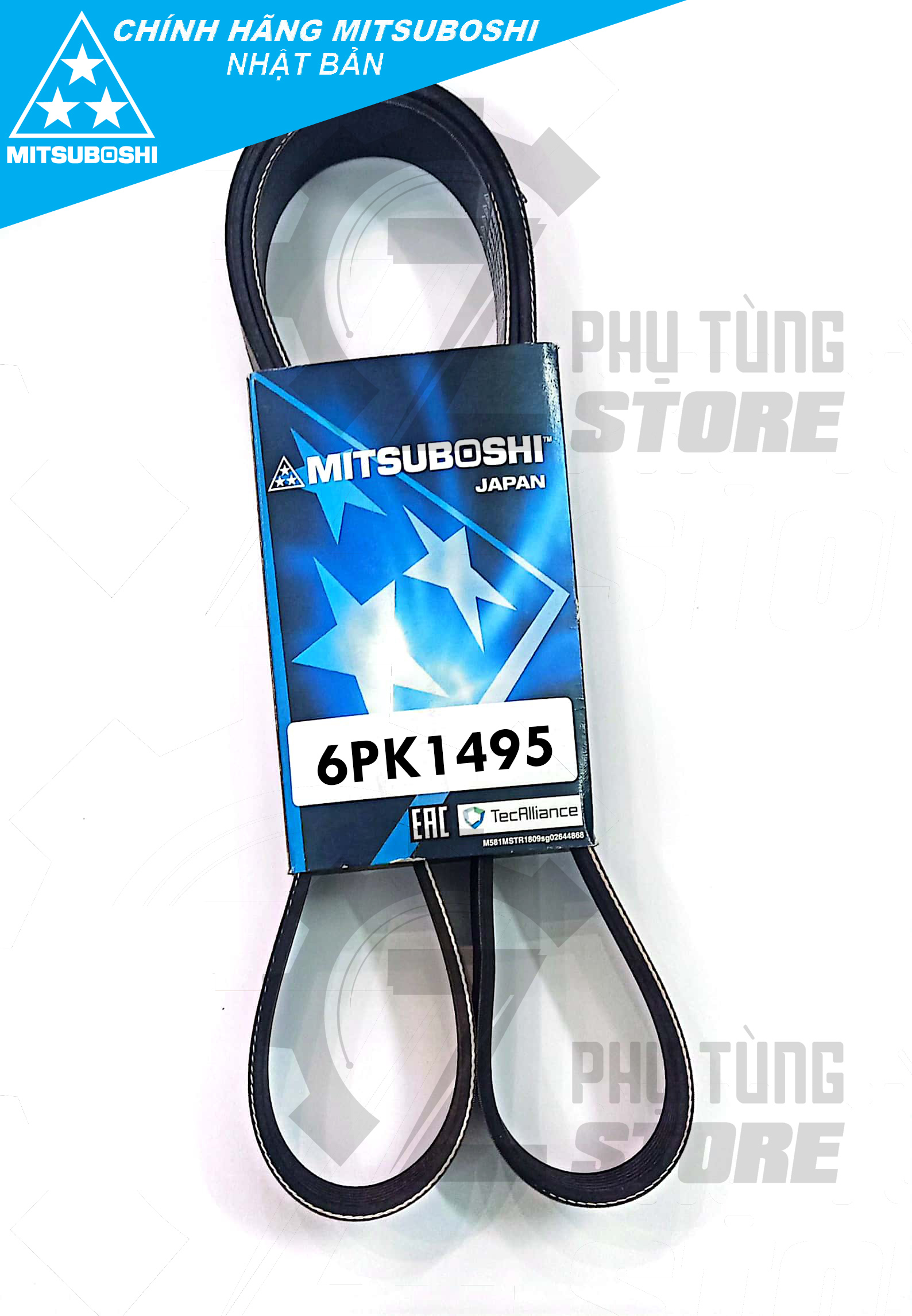 Dây curoa tổng cho mitsubishi triton 2.5 2009-2015 - dây curoa mitsuboshi 6pk1495