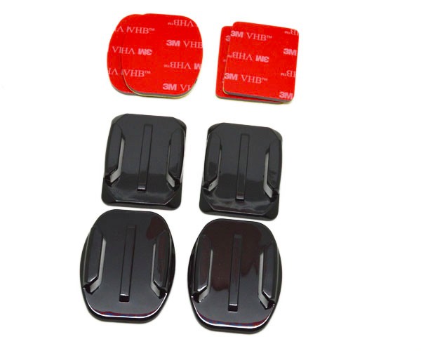 Miếng dán 3M 4 miếng cong cho camera hành trình, hành động dùng để dán lên mũ bảo hiểm, dán lên kính oto....