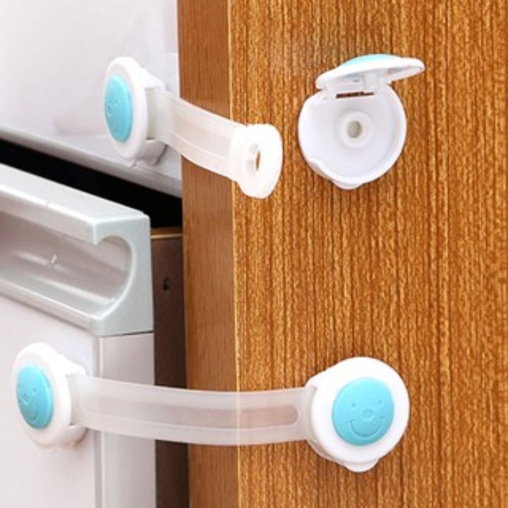 Set 2 Khóa gài an toàn tủ lạnh, ngăn kéo, cửa tủ