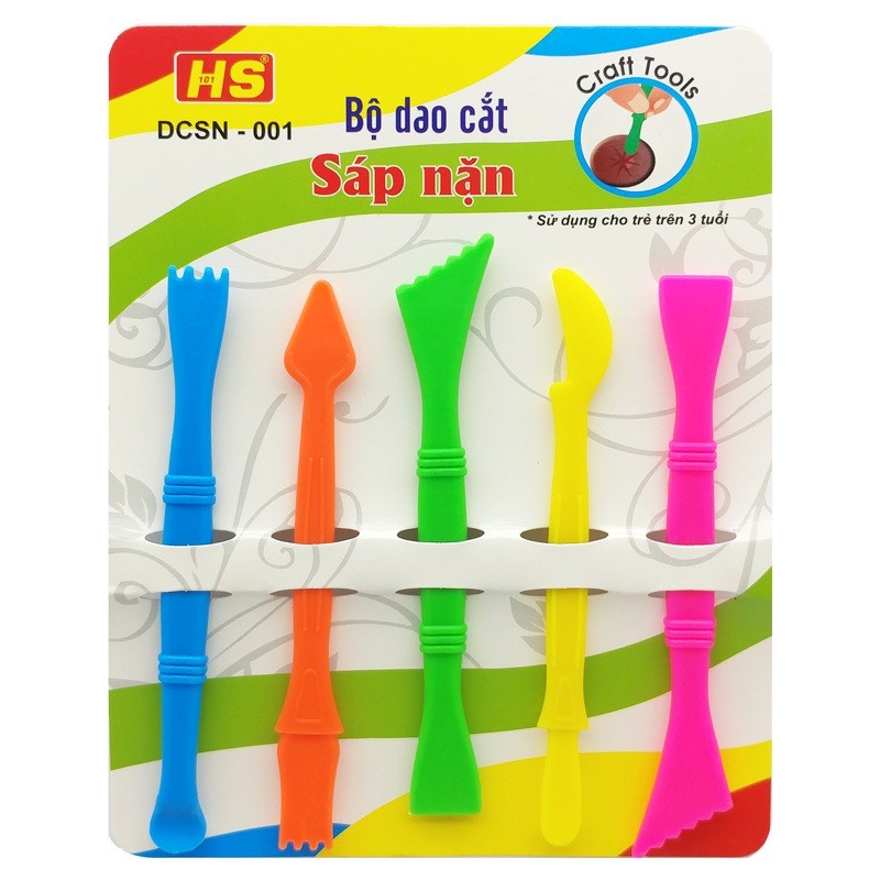 Bộ dao cắt sáp nặn dcsn-001