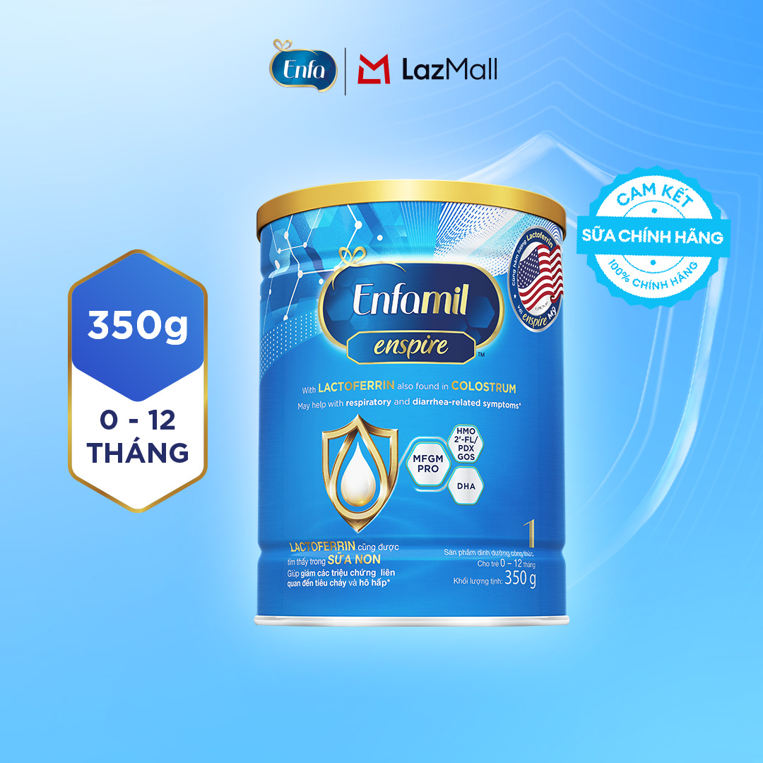 Sữa bột Enfamil Enspire 1 - 350G dành cho trẻ từ 0-12 tháng tuổi