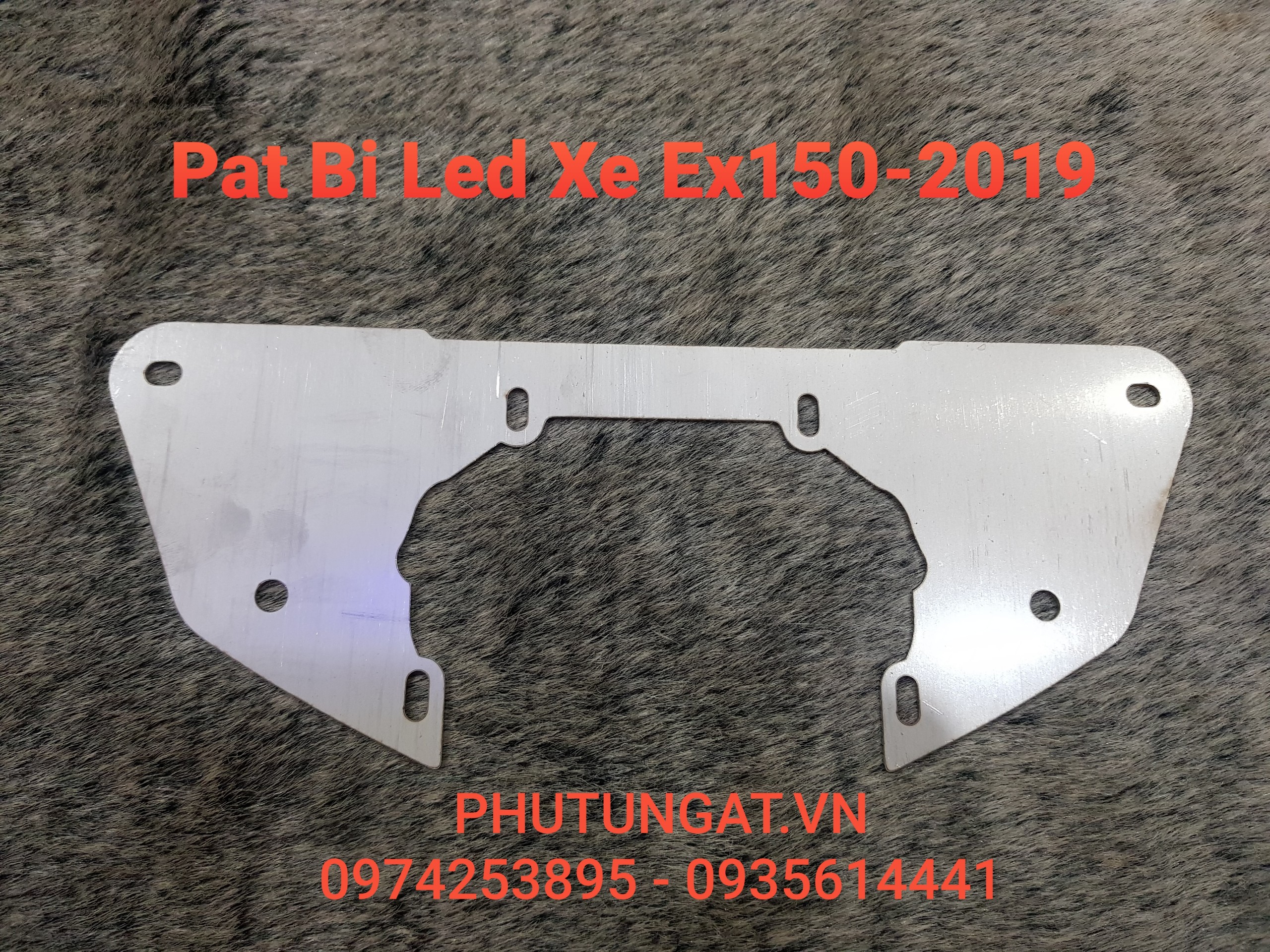 Pat chế bi led xe exciter 150 pat độ bi cầu titanblack