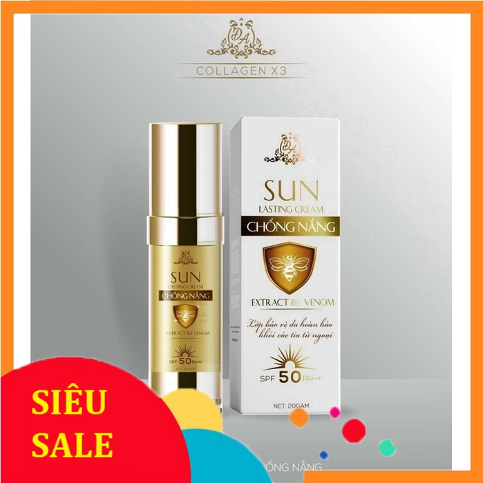 Kem Chống Nắng Collagen X3 Đông Anh SPF50+ Chiết Xuất Nọc Ong , Chống Nắng , Dương Ẩm , Che Khuyết Điểm (R)