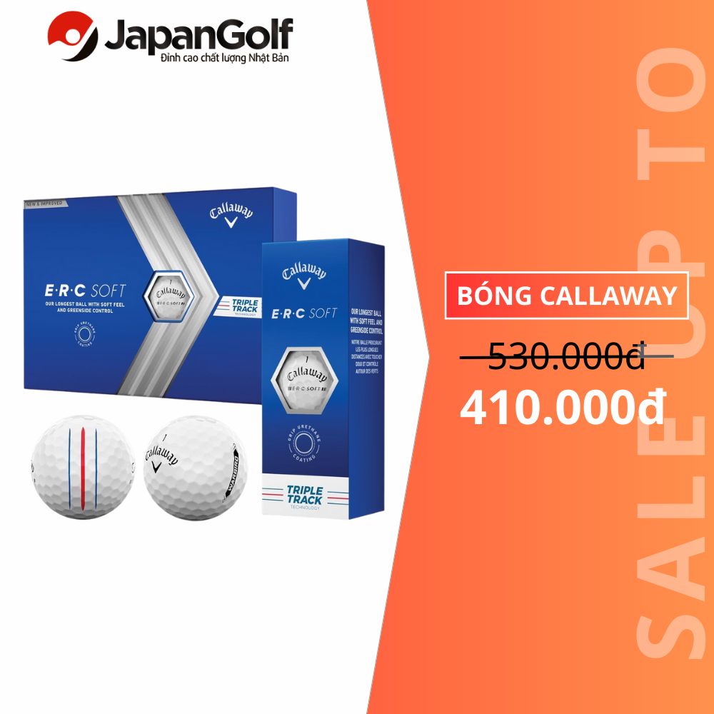 Hộp 12 bóng golf E.R.C sọc kẻ - Chính hãng thương hiệu Callaway