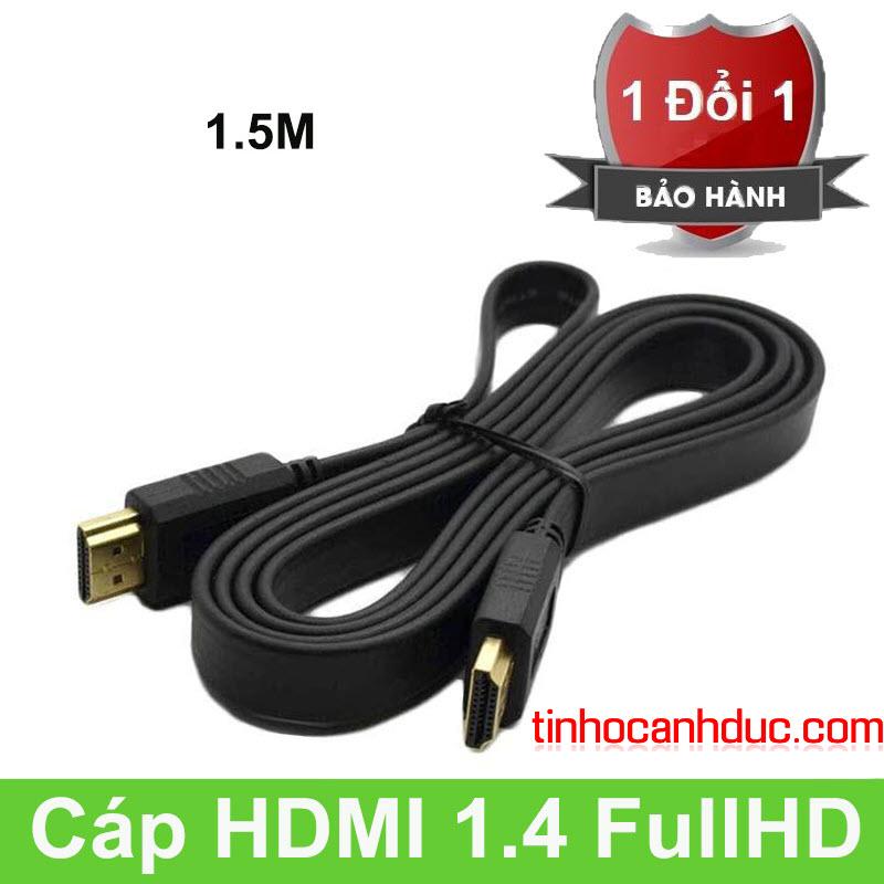Dây cáp HDMI dẹp chuẩn 1080p cho kết nối Tivi LED laptop Pc
