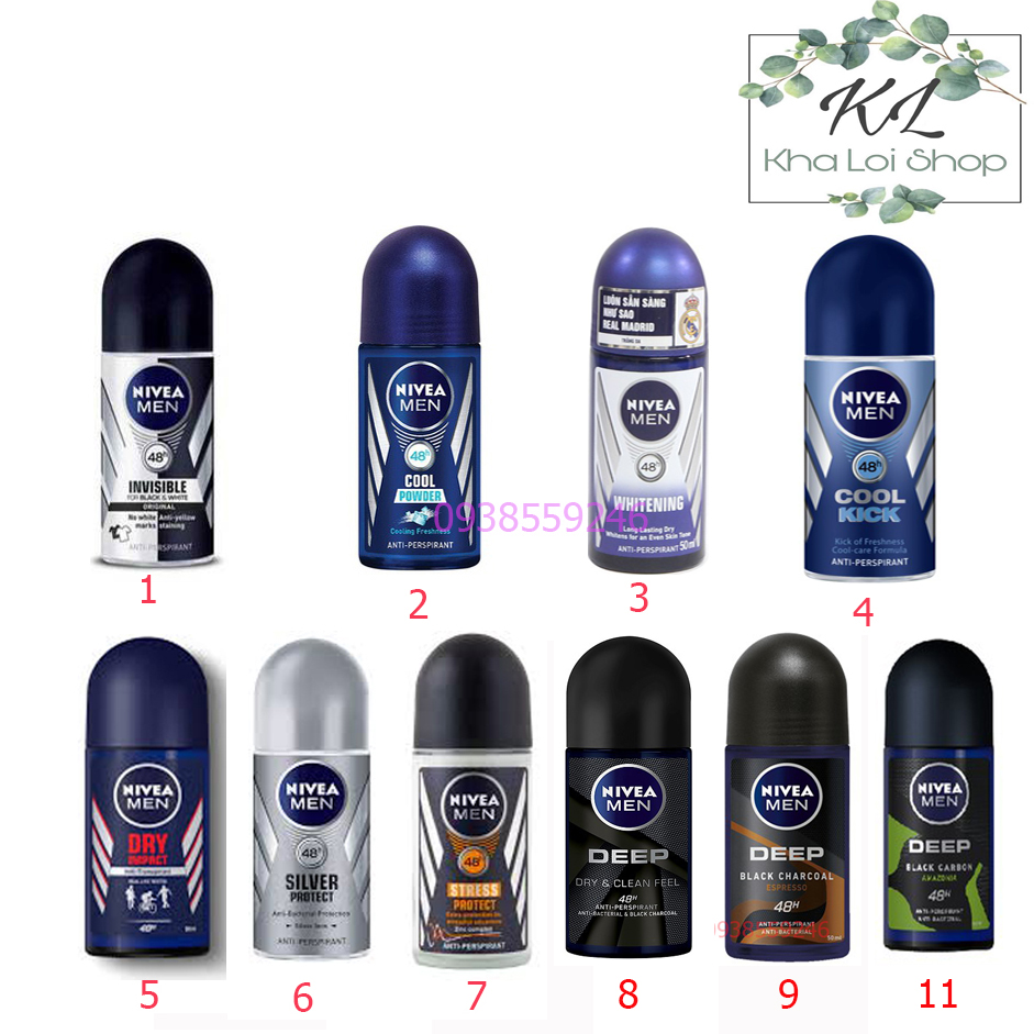 Lăn ngăn mùi nivea men Silver 50ML