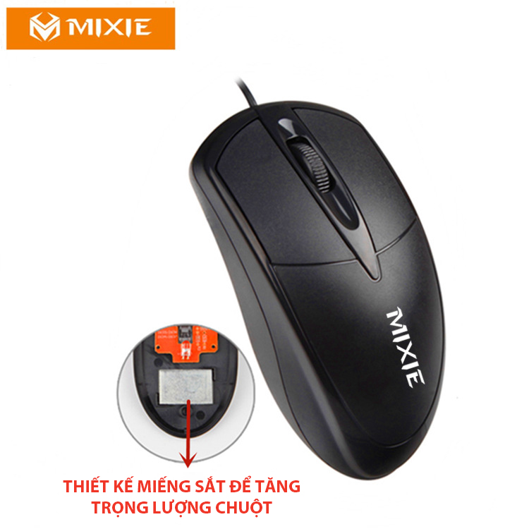CHUỘT MÁY TÍNH MIXIE X2 CAO CẤP HỖ TRỢ GIẢM TIẾNG ỒN TỐI ƯU HÓA CHUYỂN ĐỘNG CHUỘT THEO CÔNG NGHỆ MỚI HẠN CHẾ MỎI TAY