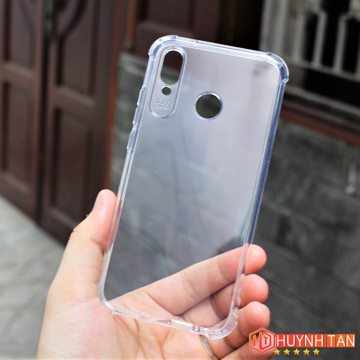 Ốp lưng Huawei Nova 3e Silicon trong suốt chống sốc 6D