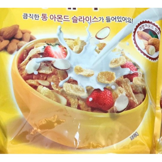 Ngũ Cốc Hạnh Nhân Almond Flakes Hàn Quốc Túi 600g -