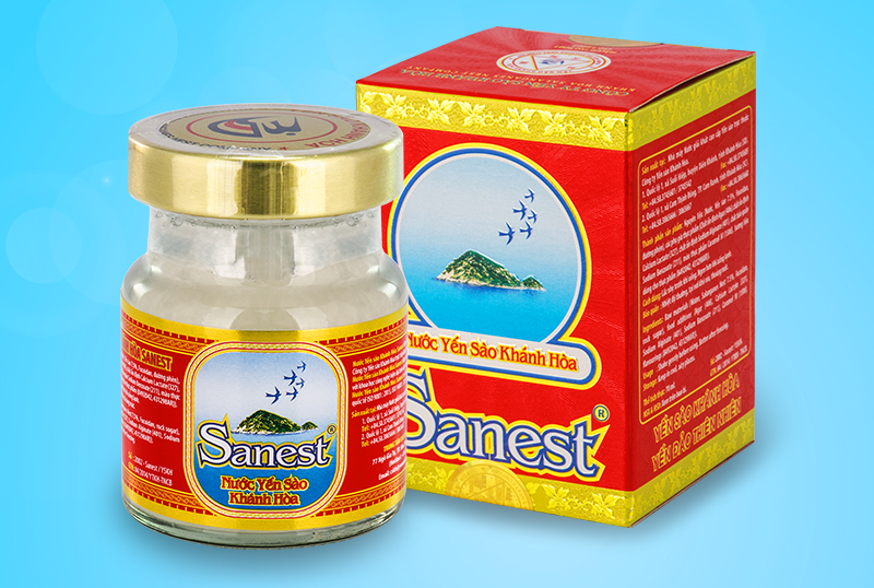 Nước Yến sào Khánh Hòa Sanest lọ 70ml có đường