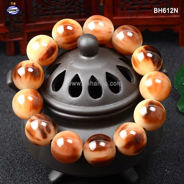 Vòng tay sừng bò châu phi - tĩnh tâm - bình an - may mắn .
