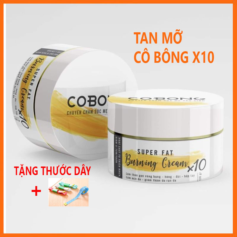 Kem Tan Mỡ Bụng Cô Bông x10 - Gel Tan Mỡ Bụng thế hệ mới CHÍNH HÃNG CÔNG TY