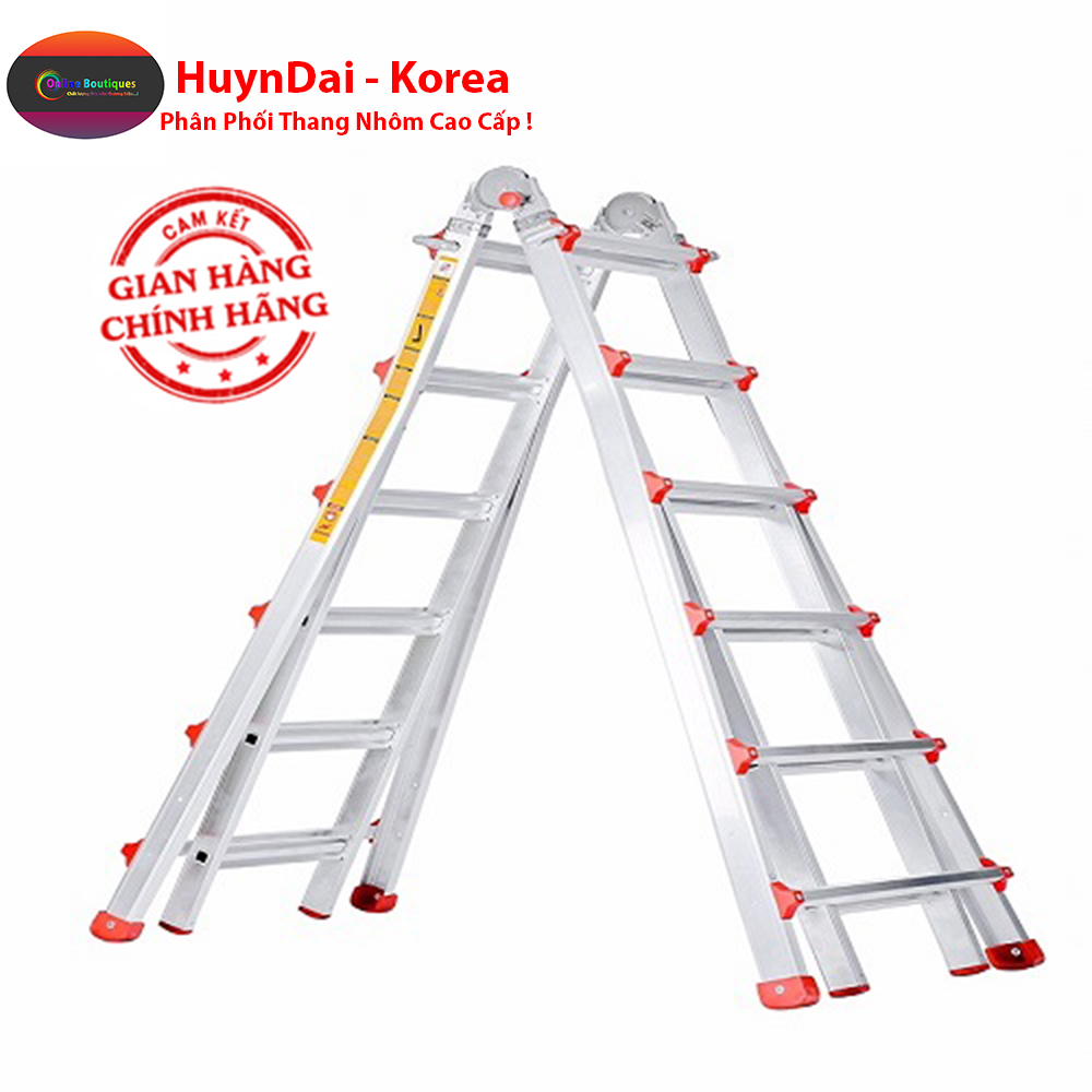 Thang nhôm rút đa năng hyundai ls - 46 - công nghệ hàn quốc đạt tiêu chuẩn chất lượng cao mẫu thiết kế tiện dụng mới nhất.
