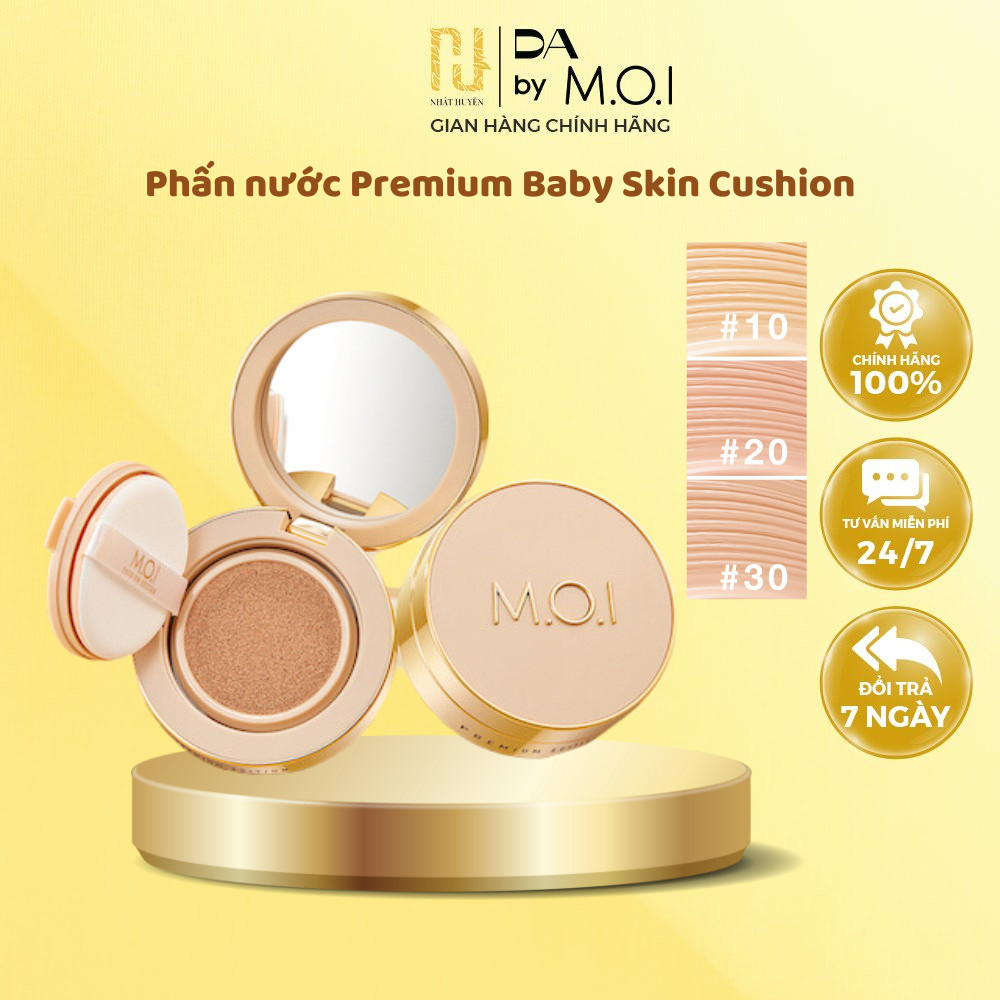Phấn Nước Premium Baby Skin Cushion MOI Cosmetics phiên bản cao cấp 13g