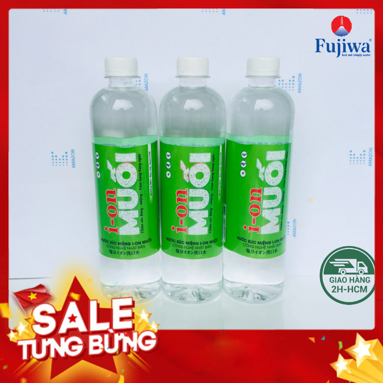 Nước muối - nước súc miệng ion muối 680ml hương bạc hà - chai lẻ