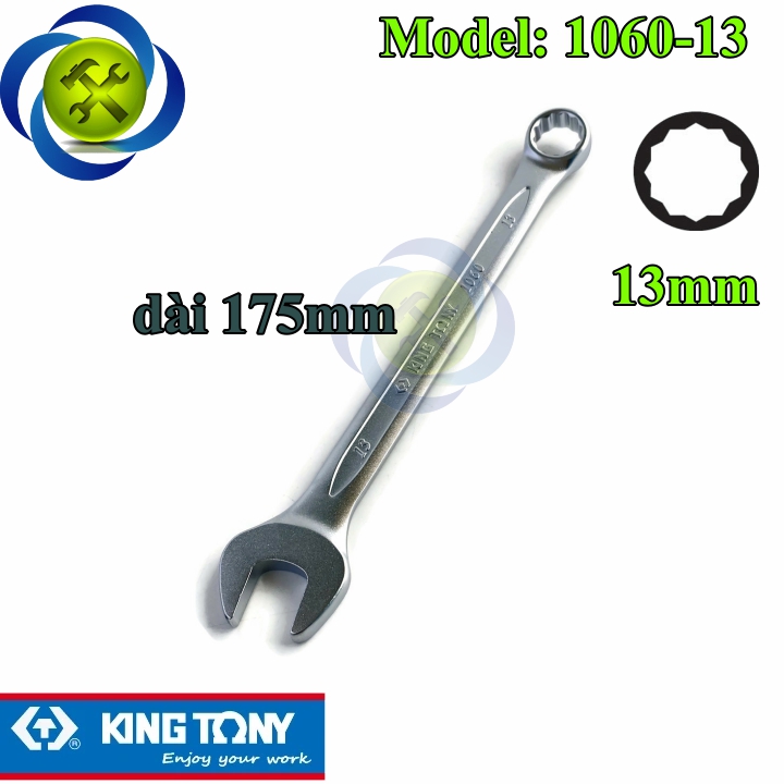 Cờ lê vòng miệng 13mm kingtony 1060-13 dài 175mm