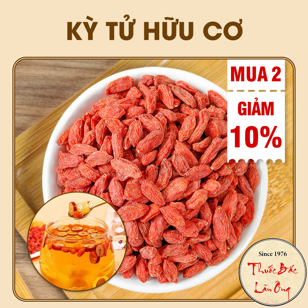 Ninh Ha Goji Berries 500g, Organic Goji Berries, Large, Sweet Seeds, Used for Making Tea, Stewing Soup, Cooking Sweet Soup for Beauty Care