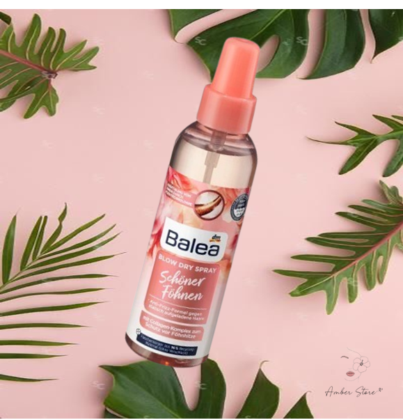 – xịt dưỡng tóc chống nhiệt máy sấy và giữ nếp tóc balea blow dry spray schöner föhnen– 150ml