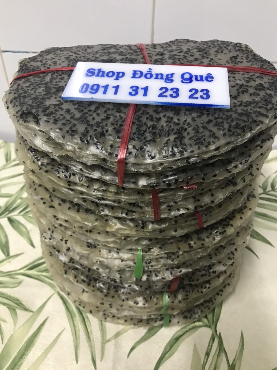 [HCM]10 BÁNH TRÁNG GẠO MÈ ĐEN  DÙNG ĐỂ NƯỚNG