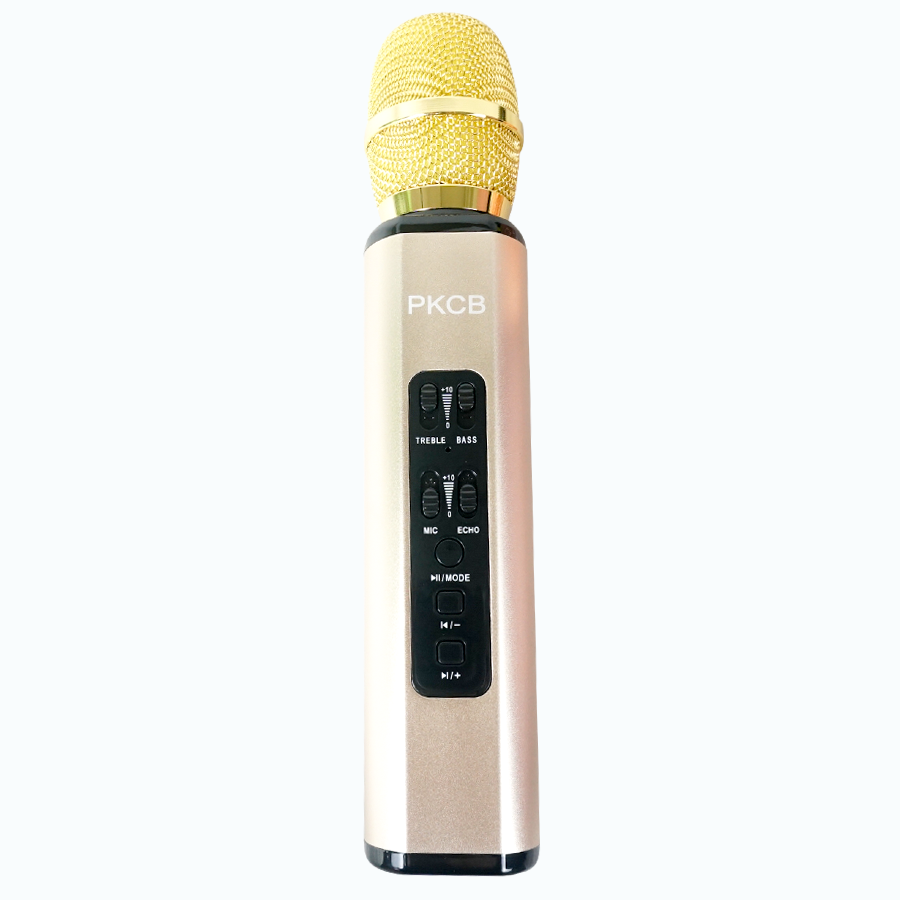 Micro karaoke kèm Loa bluetooth không dây nhập khẩu cao Cấp PKCB K6 có khe Cắm thẻ nhớ 3 trong 1 -  Hàng chính hãng